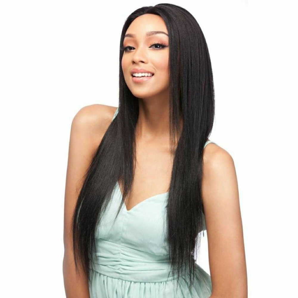 **SOLDNWT 100% Brazalian Human Hair Lace Front Wig 1B